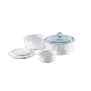 CorningWare French White 6-piece Bakeware Set