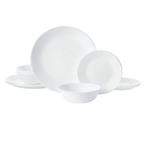 Corelle® Winter Frost White 12-piece Dinnerware Set. Service for 4