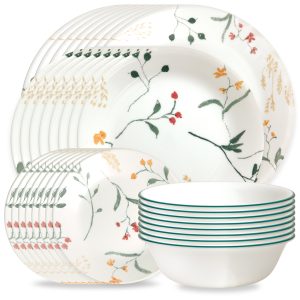 Corelle Wildflower Scatter 32-piece Dinnerware Set. Service for 8