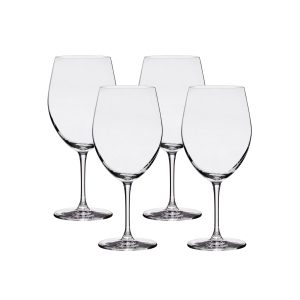 Lucaris Bangkok Bliss Bordeaux Glasses (4-Pieces). 25-ounce. Dishwasher Safe. Lead-free Crystalline