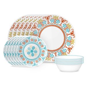 Corelle Global Collection Terracotta Dreams 18-piece Dinnerware Set. Service for 6