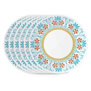 Corelle Global Collection Terracotta Dreams. 8.5 Salad Plates. 6-pack