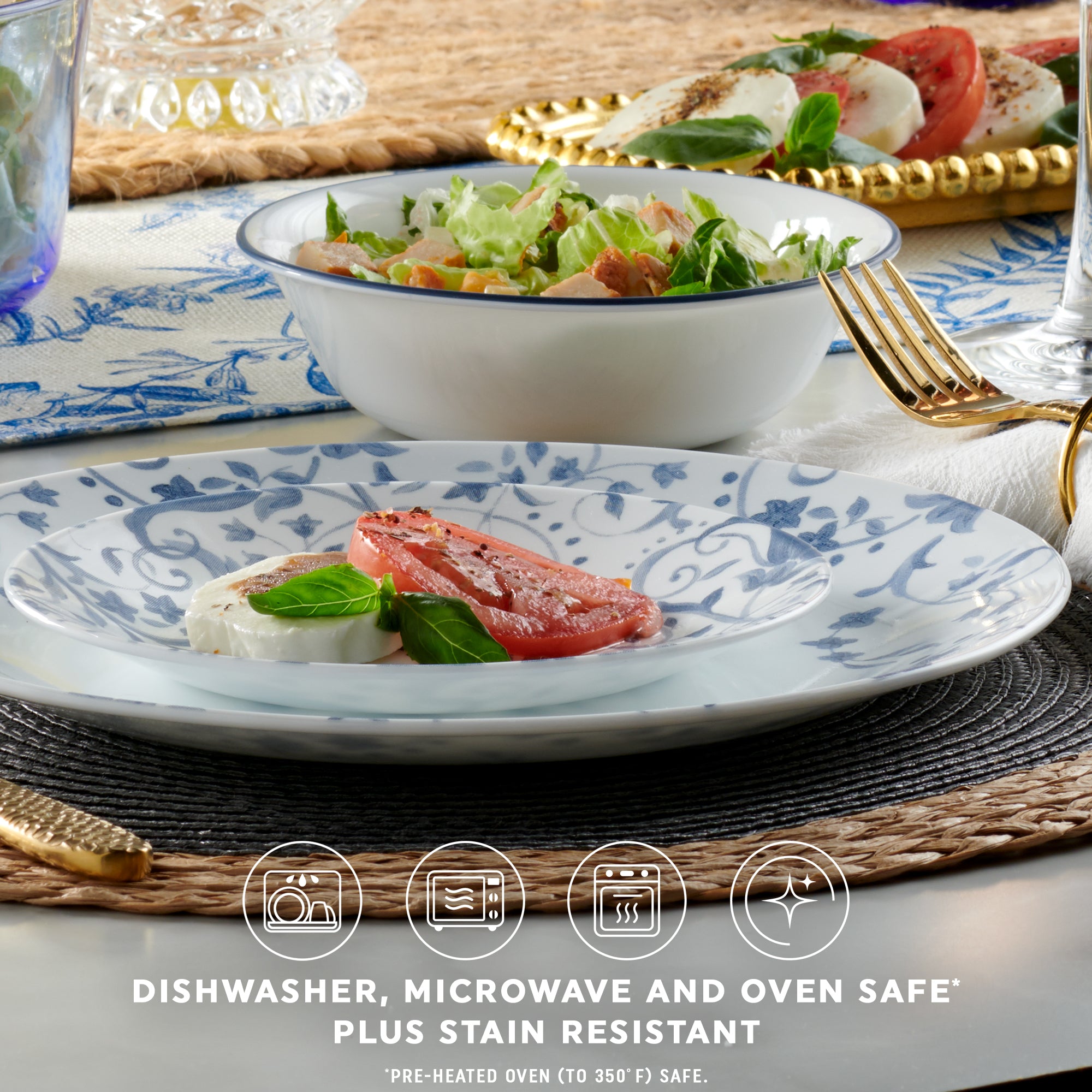 Corelle Darlington 18-piece Dinnerware Set. Service for 6 - Image 7