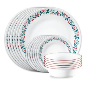 Corelle Winter Berries 18-pc Dinnerware Set. Service for 6