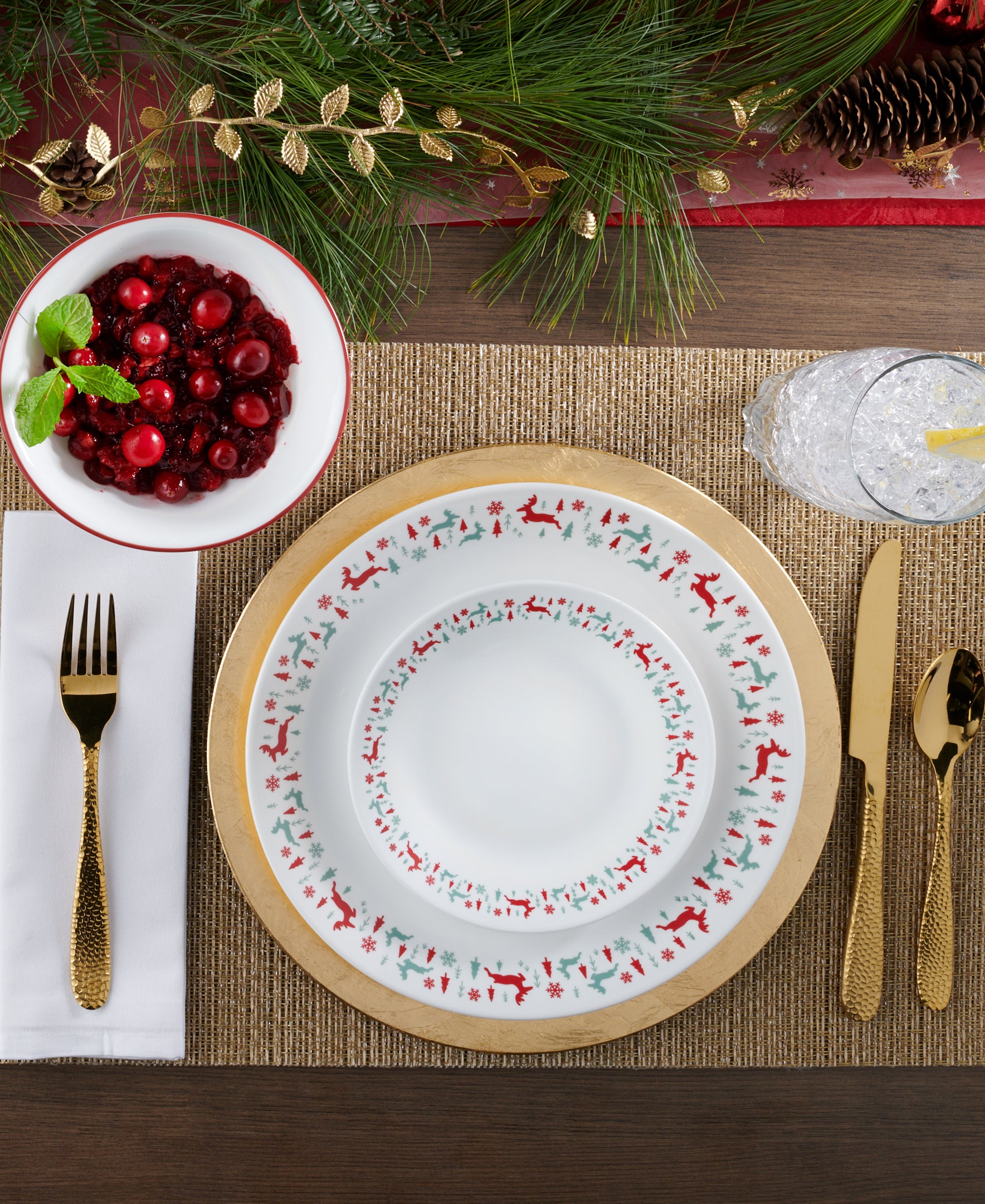 Corelle Be Merry 18-pc Dinnerware Set. Service for 6 - Image 5