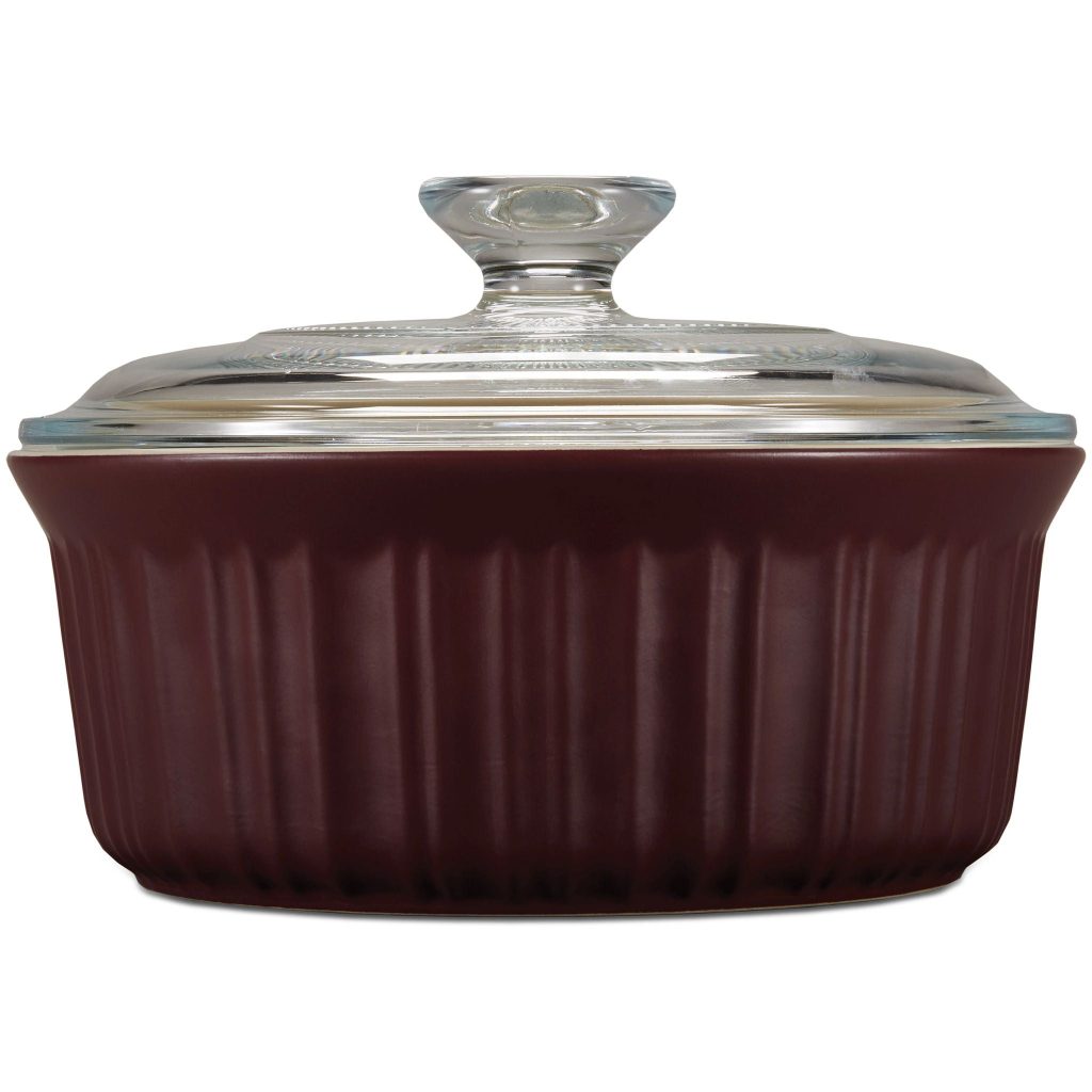 CorningWare French Colors 1.5-quart Round Baking Dish. Cabernet