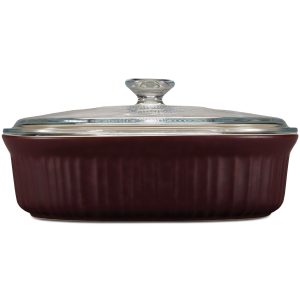 CorningWare French Colors 2.5-quart Oval Baking Dish. Cabernet