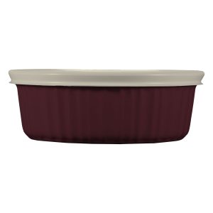 CorningWare French Colors 24-ounce Baking Dish with Lid. Cabernet