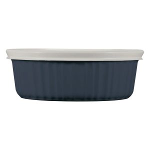 CorningWare French Colors 24-ounce Baking Dish with Lid. Navy