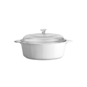 CorningWare Just White 0.8-Liter Casserole with Cover