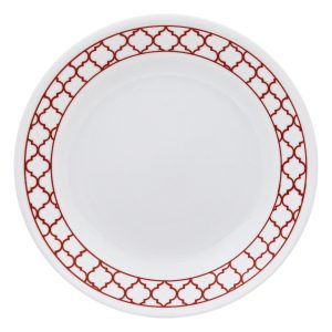Corelle Crimson Trellis 6.75 Appetizer Plate