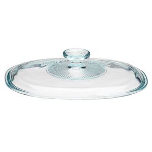 CorningWare French White Glass Lid for 1.5-quart Oval Baking Dish