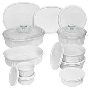 CorningWare French White 18-piece Round & Oval Set